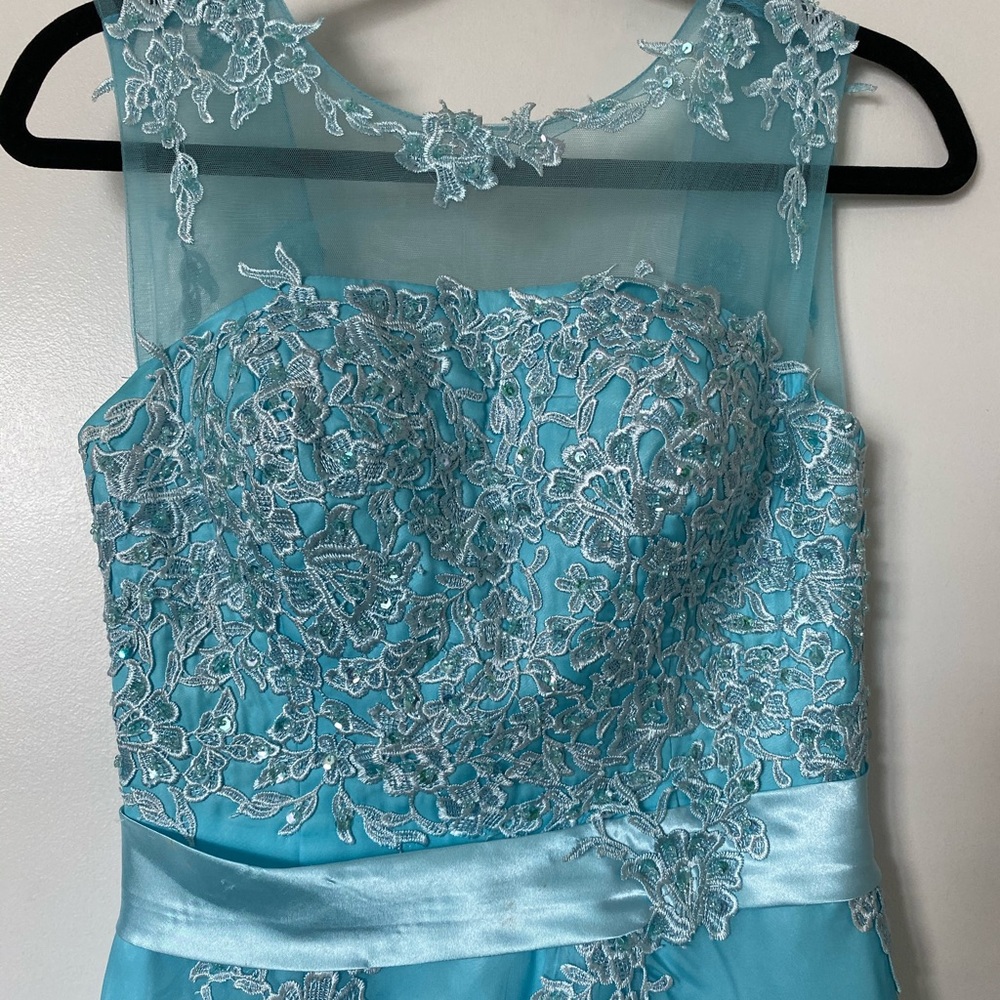 Aqua Blue Long Dress